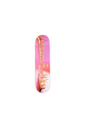 Supreme Fuck You Skateboard Skateboard Deck Pink