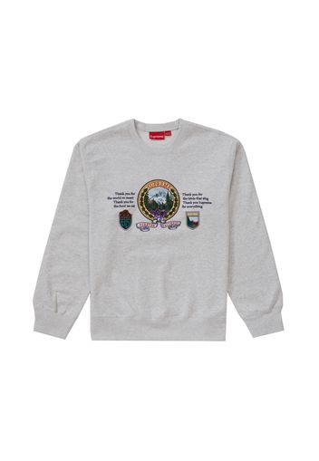 Supreme Mountain Crewneck Ash Grey