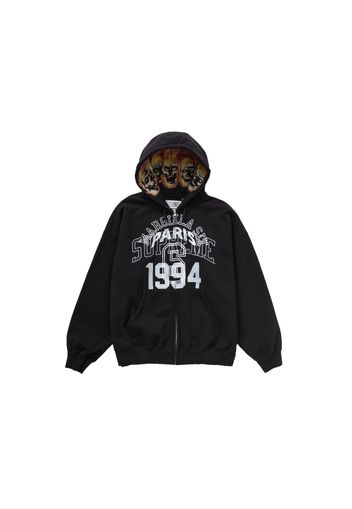 Supreme MM6 Maison Margiela Zip Up Hooded Sweatshirt Black