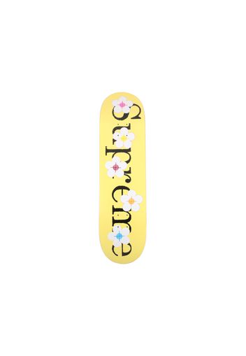 Supreme Flowers Skateboard Deck Yellow