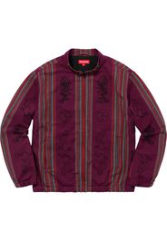 Supreme Woven Striped Batik Jacket Purple