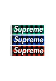 Supreme Buffalo Plaid Box Logo Sticker Set