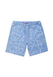 Supreme Gonz Embroidered Map Sweatshort Columbia Blue