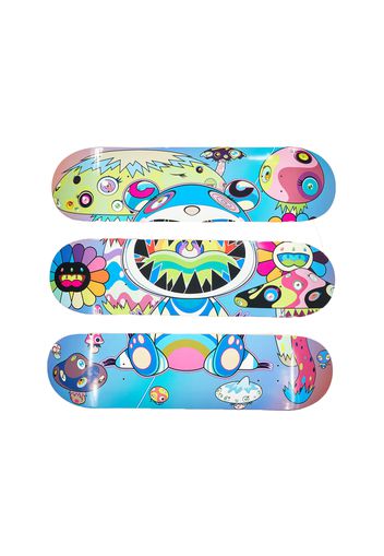 Takashi Murakami x ComplexCon Mutated Skateboard Deck (Set of 3) Multicolor