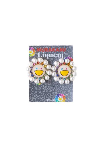 Takashi Murakami x Liquem Flower Clip Earrings