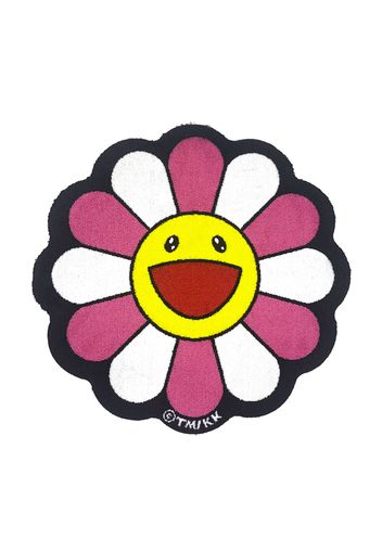 Takashi Murakami Flower Floor Mat Rug Pink/White