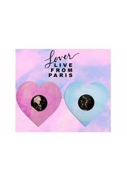 Taylor Swift Lover (Live From Paris) Heart Shaped 2XLP Vinyl (2023) Pink & Blue