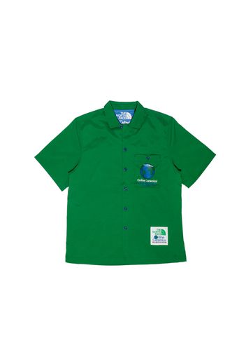 The North Face x Online Ceramics Button Front S/S Top Arden Green