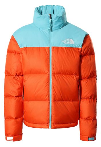 The North Face 1996 Retro Nuptse 700 Fill Packable Jacket Red Orange-Transantarctic Blue