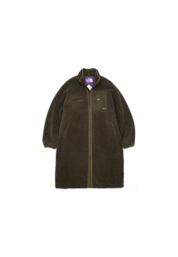 The North Face Purple Label Wool Boa Fleece Field Gore-Tex Infinium Coat Olive