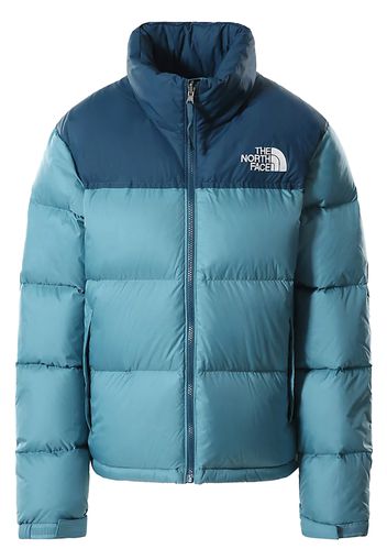 The North Face Womens 1996 Retro Nuptse 700 Fill Packable Jacket Storm Blue-Monterey Blue