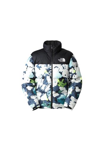 The North Face 1996 Retro Nuptse 700 Fill Packable Jacket Summit Navy Abstract Floral Print