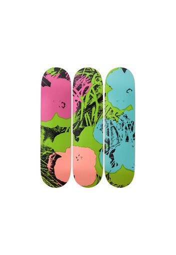 The Skateroom Andy Warhol - Flowers Collectible Skate Deck Green/Pink