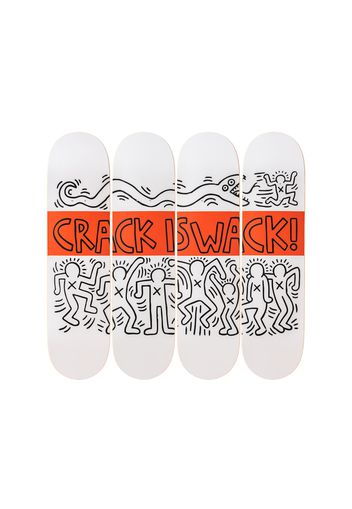 The Skateroom Keith Haring - Crack is Wack Collectible Skate Deck White