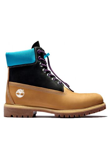 Timberland 6" Boot Black Teal Wheat