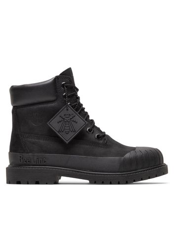 Timberland 6" Boot Premium Bee Line Rubber Toe WP Black Nubuck (Women's)