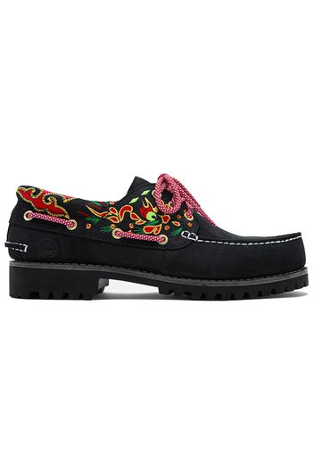 Timberland 3-Eye Classic Lug Handsewn Boat Shoe CLOT Black