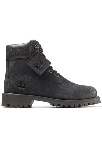 Timberland 6" Boot Jimmy Choo Premium Black Glitter (Women's)