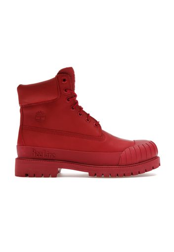 Timberland 6" Boot Premium Bee Line Rubber Toe WP Red Nubuck (Women's)