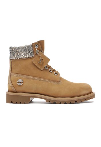 Timberland 6" Boot Jimmy Choo Premium Wheat Swarovski Crystal