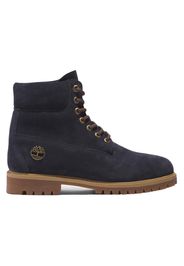 Timberland Heritage 6 Inch Lace Up Waterproof Dark Blue Suede