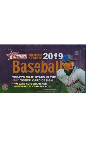 2019 Topps Heritage Minor League Baseball Hobby Box