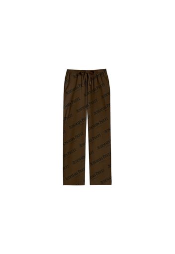 Travis Scott CJ x Audemars Piguet Logo Silk Pajama Pants Brown