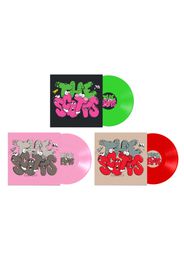 Travis Scott The Scotts KAWS Vinyl 12" Green/Pink/Red Set
