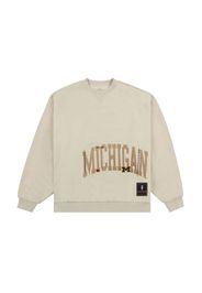 Travis Scott x Mitchell & Ness Michigan Wolverines Pullover Sweatshirt Tan