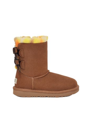 UGG Bailey Bow Plaid Punk Boot Chesnut (Kids)