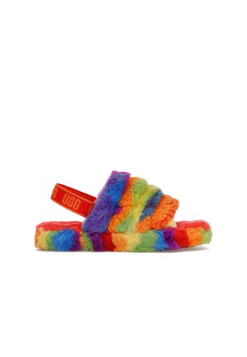 UGG Fluff Yeah Slide Rainbow Stripes (Kids)