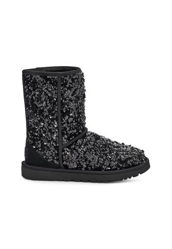 UGG Classic Short Chunky Sequin Boot Black (Women's)