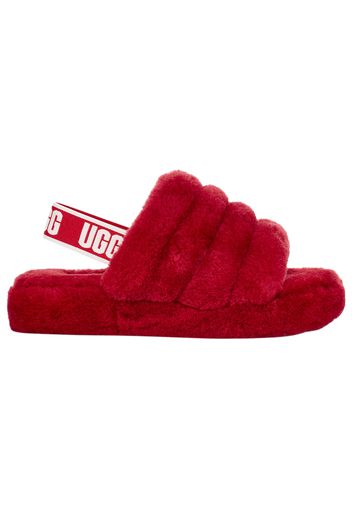 UGG Fluff Yeah Slide Samba Red (Kids)