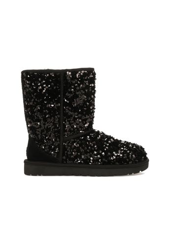 UGG Classic Short Chunky Sequin Boot Black (Women's)