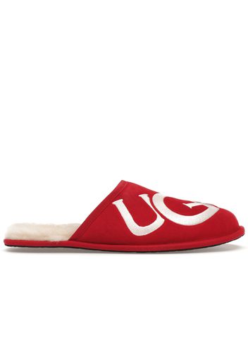 UGG Scuff Logo Slipper Samba Red Cream