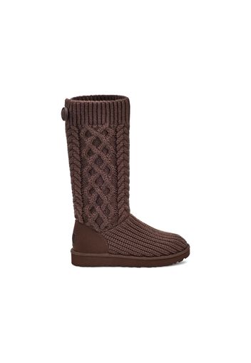 UGG Classic Cardi Cabled Knit Boot Burnt Cedar (Women's)