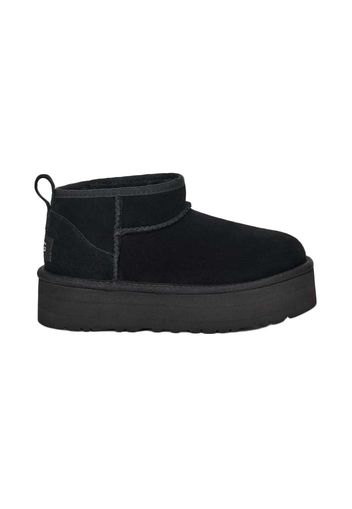 UGG Classic Ultra Mini Platform Boot Black (Kids)