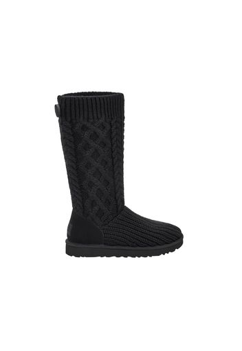 UGG Classic Cardi Cabled Knit Boot Black (Women's)