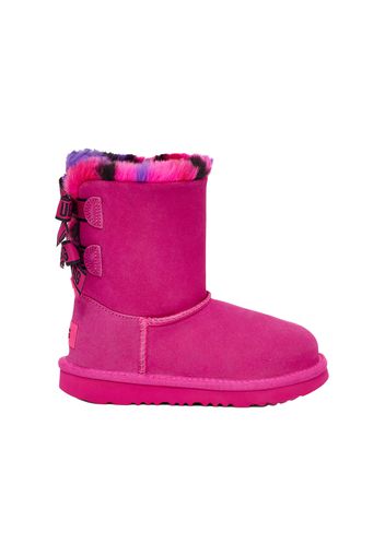 UGG Bailey Bow Plaid Punk Boot Rock Rose (Toddler)