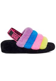 UGG Fluff Yeah Slide Black Taffy Pink Multi (Women's)