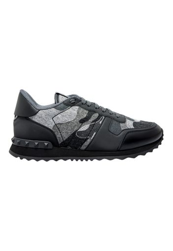 Valentino Garavani Rockrunner Felt Grey Black