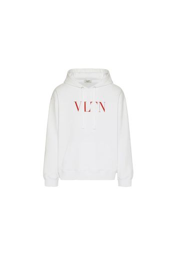 Valentino VLTN Print Hoodie White/Red