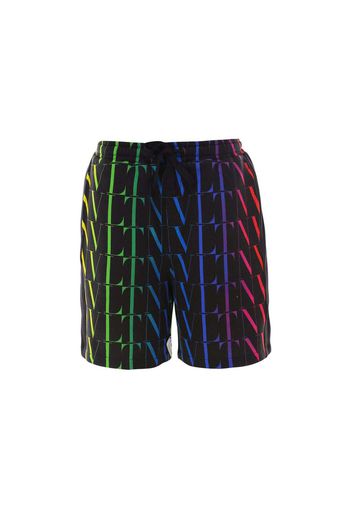 Valentino Vltn Times Bermuda Shorts Multicolor