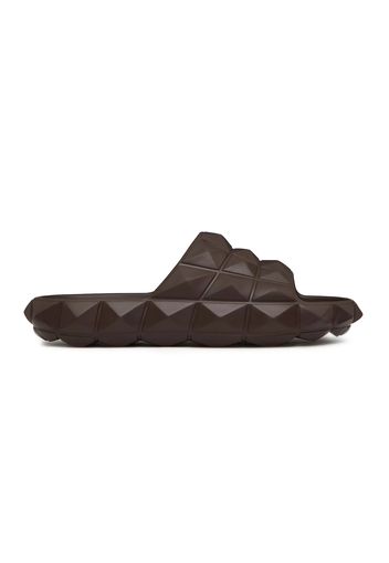 Valentino Roman Stud Turtle Slide Sandal Fondant