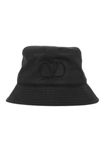 Valentino V Logo Bucket Hat Black