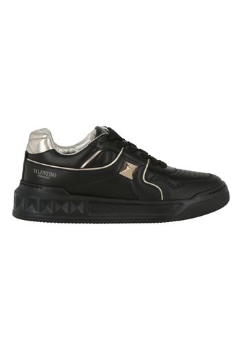 Valentino One Stud Low-Top Black Platinum (Women's)