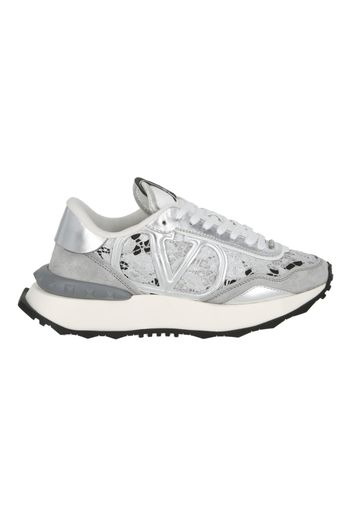 Valentino Lace and Mesh Lacerunner Silver (Women's)