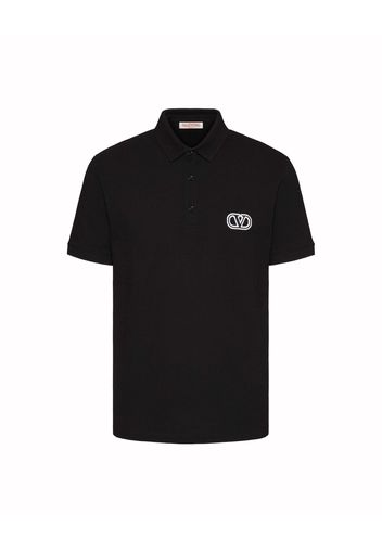 Valentino Vl Logo Poloshirt Black