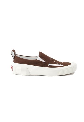 Valentino Vltn Slip On Brown White