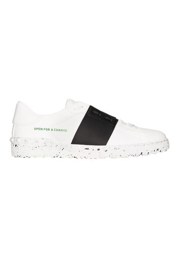 Valentino Garavani Open for a Change White Black Band Green White